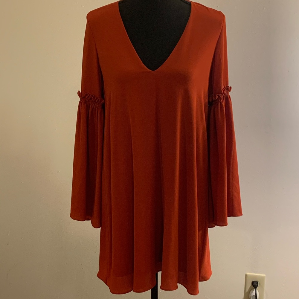 Zara orange dress
